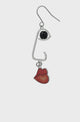 Cubist Profile Black Earrings