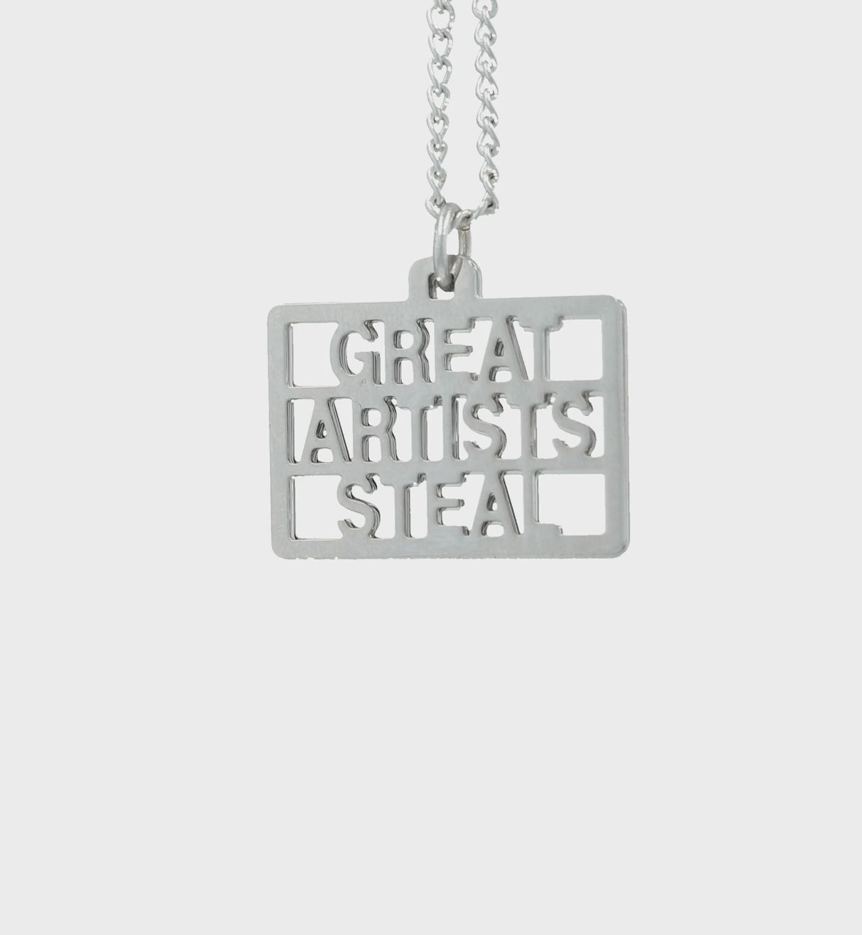 Great Artists Steal Metal Pendant