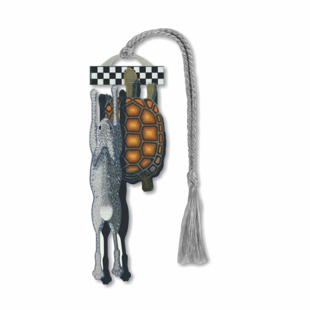 The Fable of the Tortoise & Hare Metal Bookmark