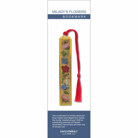 Milady's Flowers Metal Bookmark