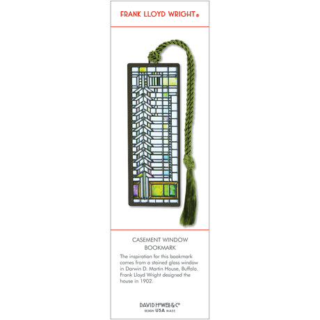 Frank Lloyd Wright Casement Window Metal Bookmark