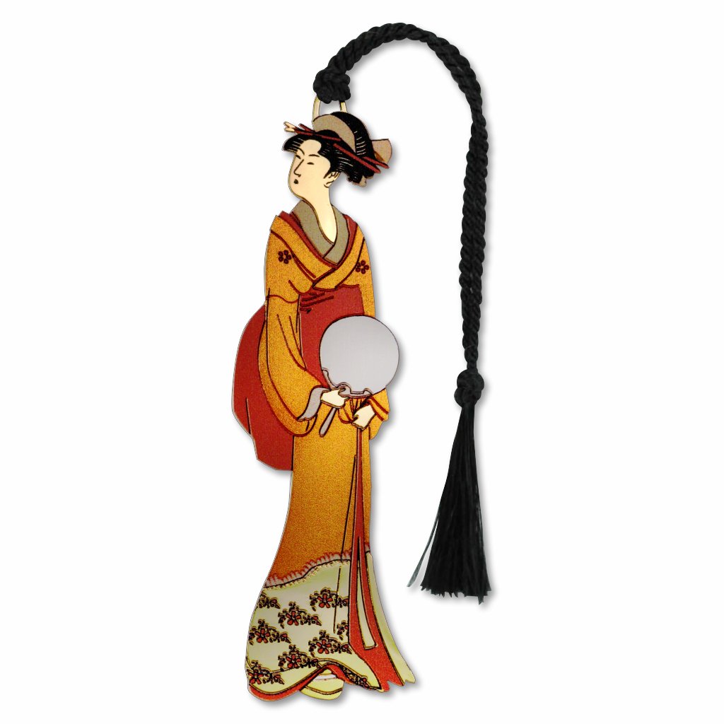 geisha-with-fan-bookmark-photo