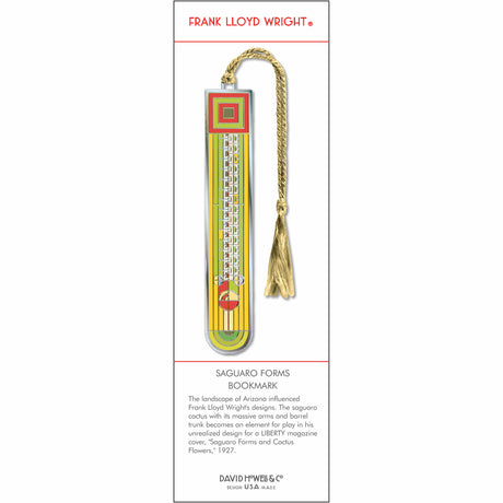 Frank Lloyd Wright Saguaro Forms Metal Bookmark