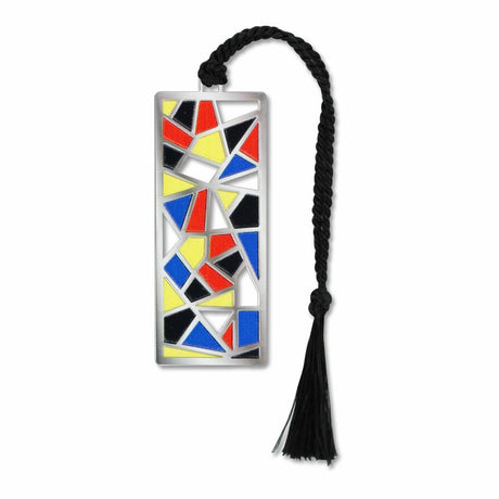 Bauhaus style became one of the most influential currents in modern design, architecture, and art. This design has been inspired by the bold simplicity of Bauhaus style and colors with black braided tassel.