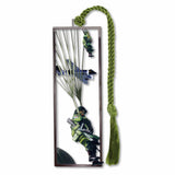 Airplane and 2 D-Day landing-airborne-troops-bookmark with green braided tassel.