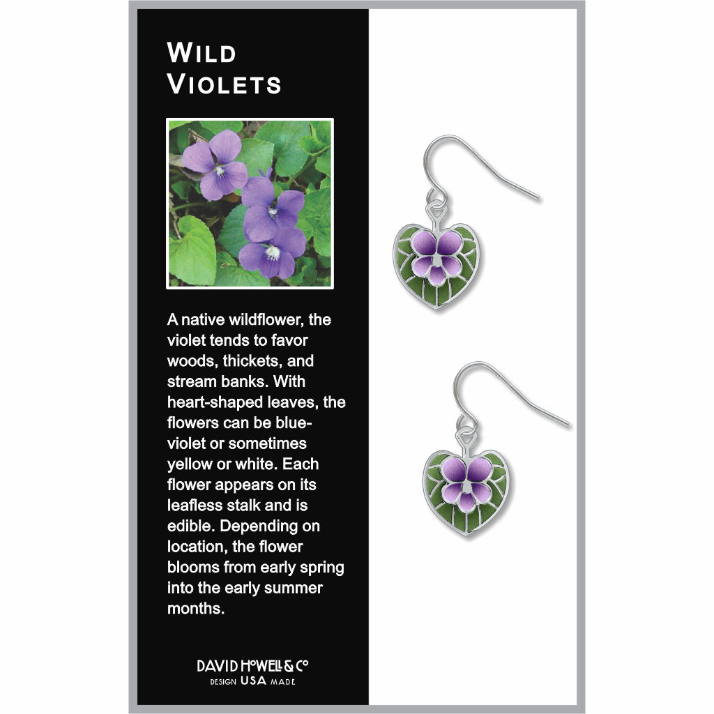 Wild Violets Earrings