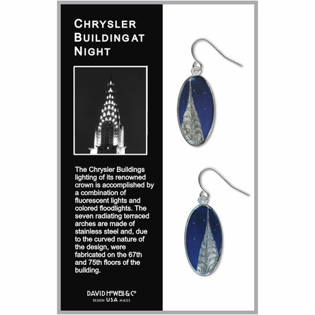 Chrysler Building At Night Earrings