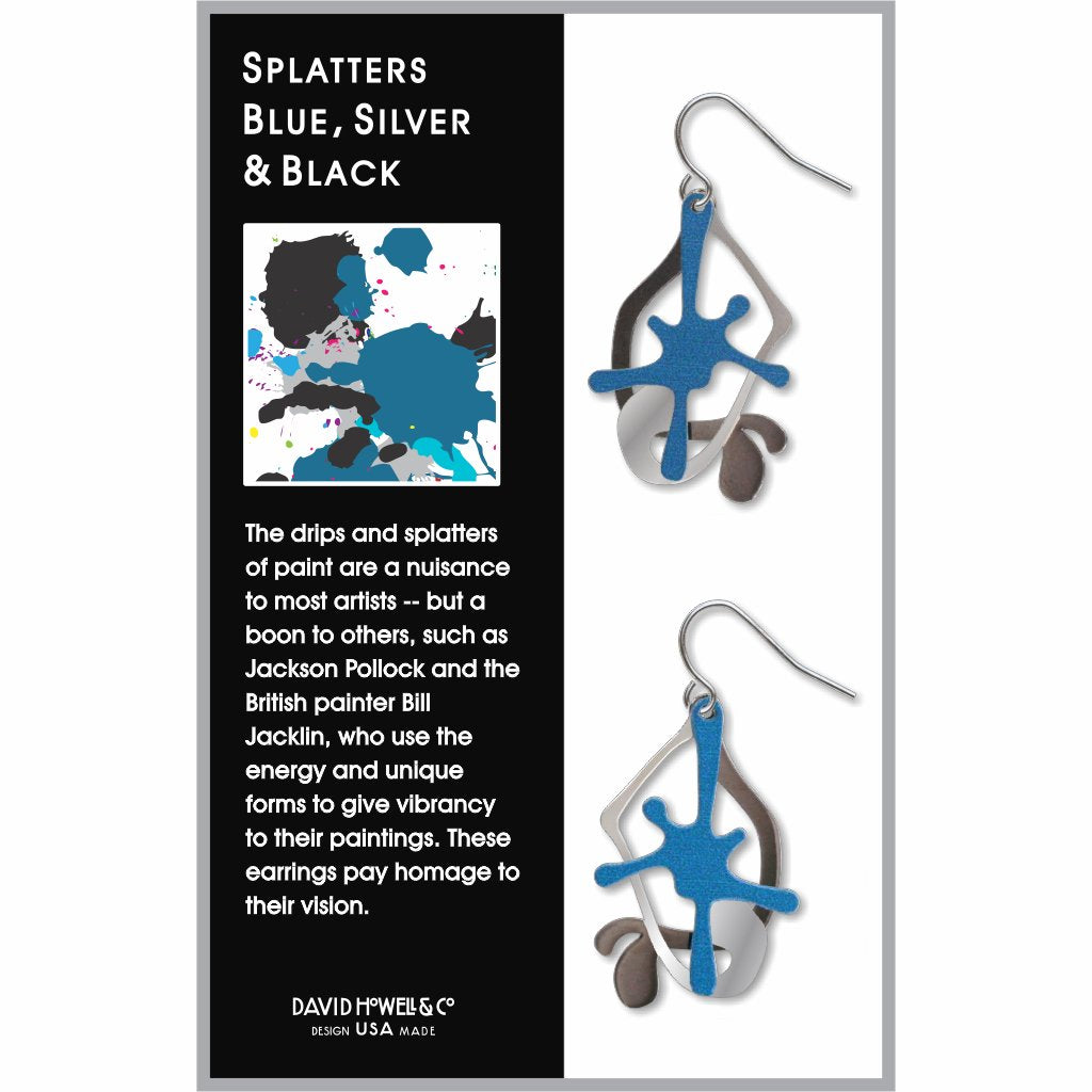 splatters-blue,silver-&-black-earrings-photo-2