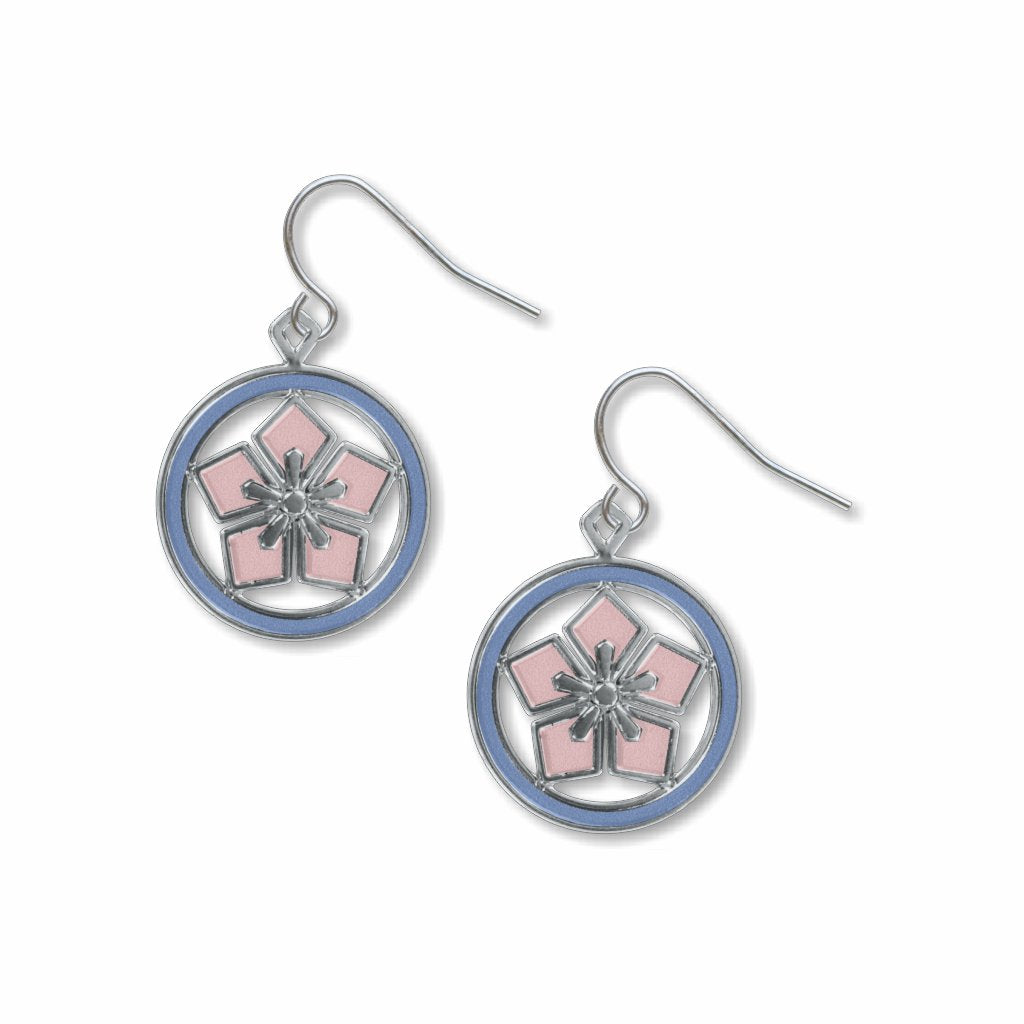 cherry-blossom-kawara-sky-blue-accents-giclee-print-earrings-photo