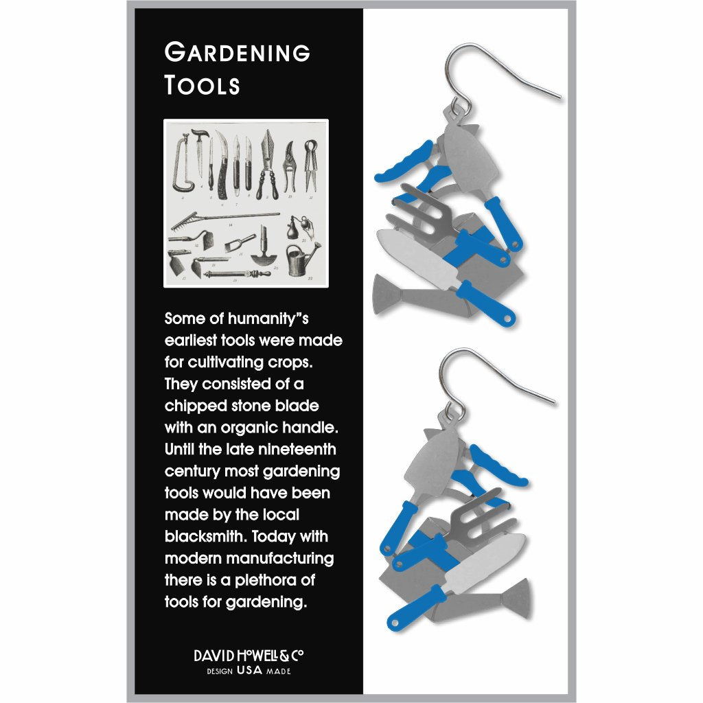 gardening-tool-blue-accents-giclee-print-earrings-photo-2