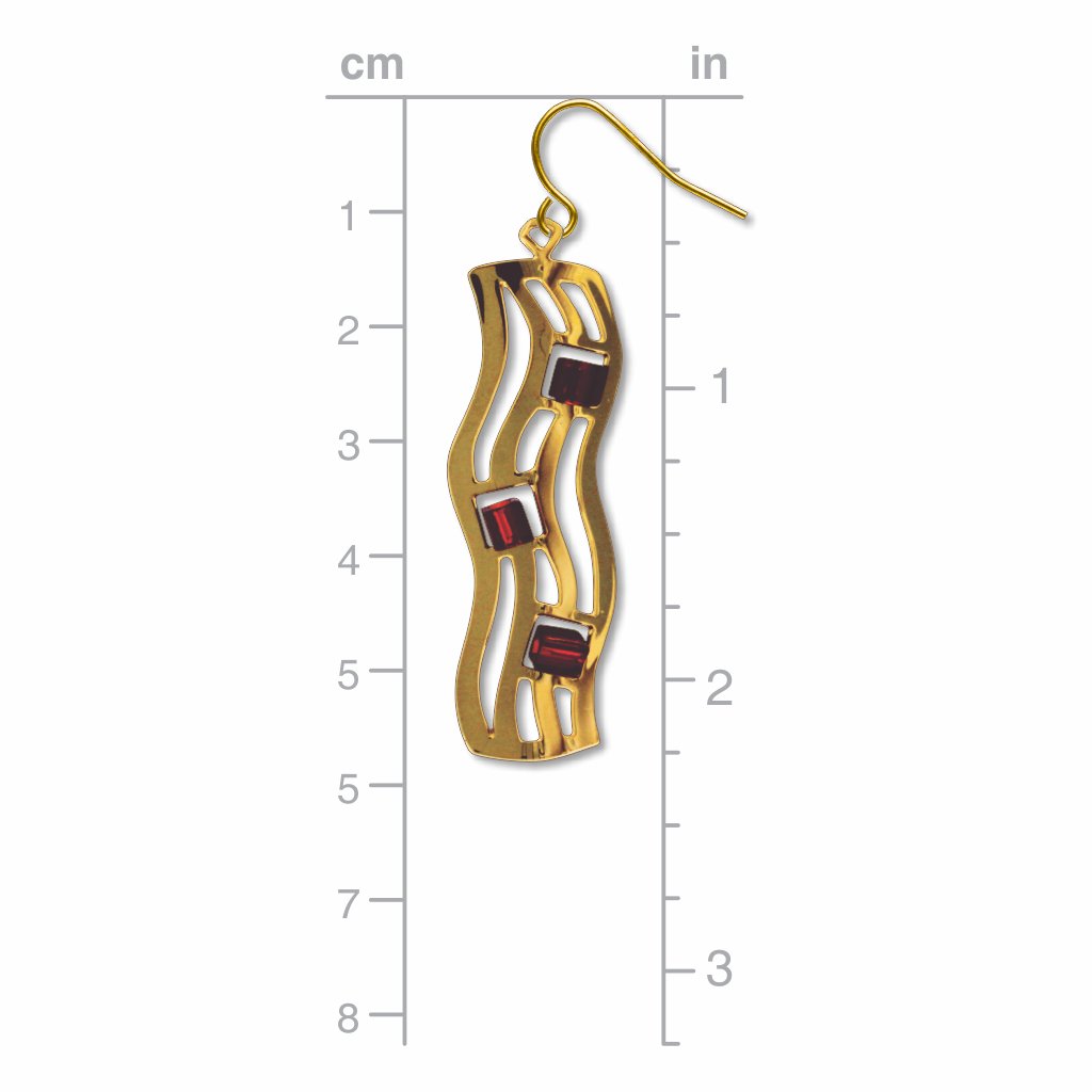 the-kiss-wave-pattern-amber-bead-earrings-photo-3