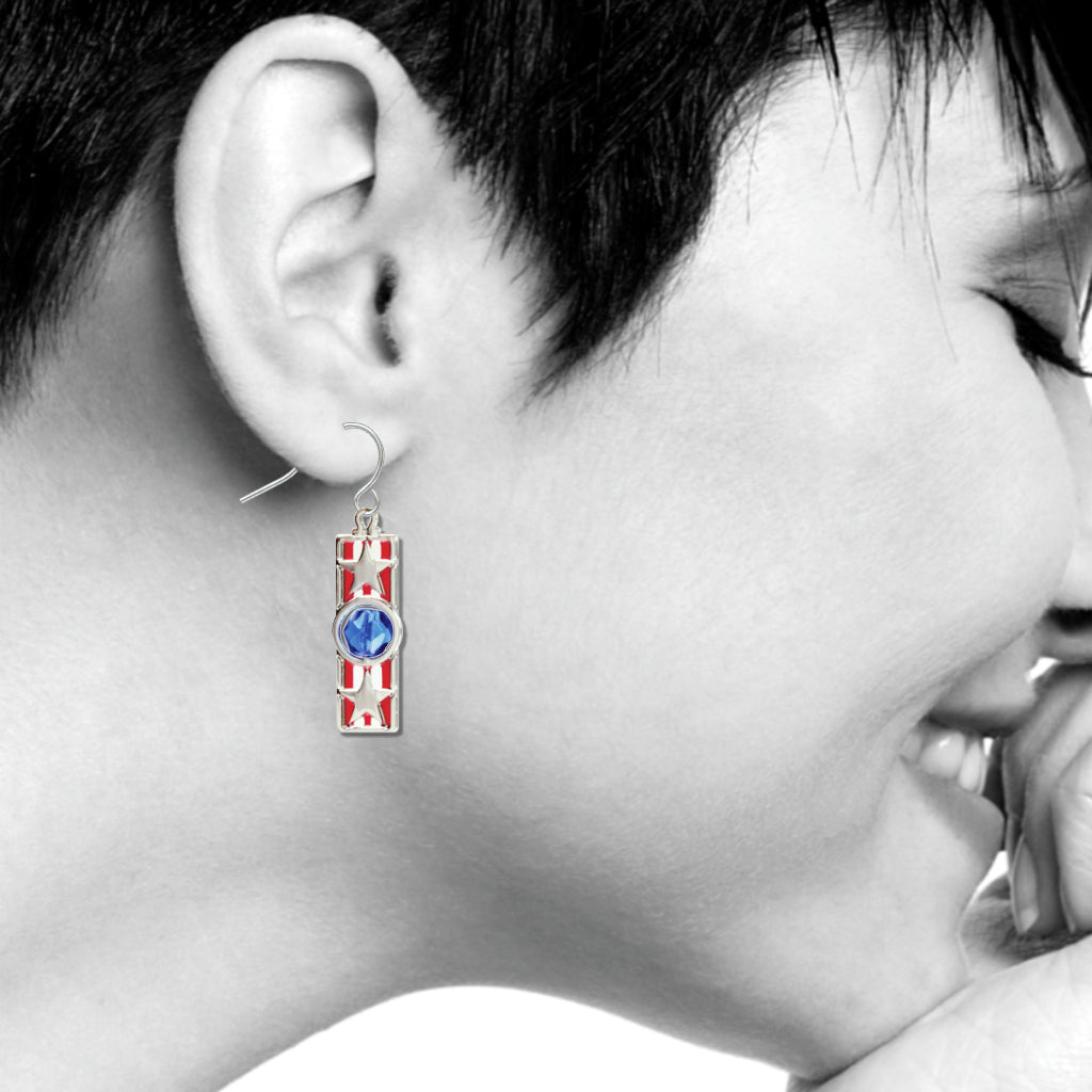 Stars & Stripes Flag Earrings