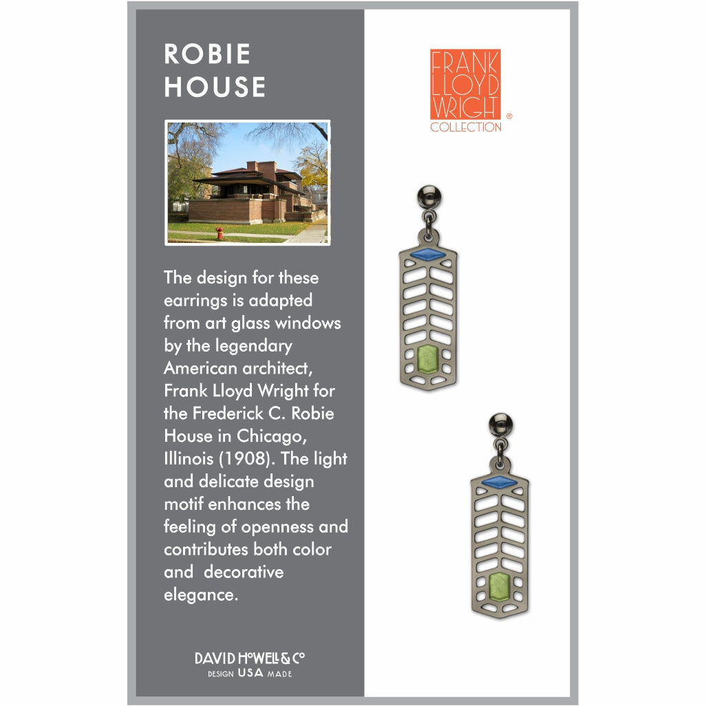 Frank Lloyd Wright Robie House Earrings