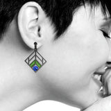 Frank Lloyd Wright Chevron Design Earrings