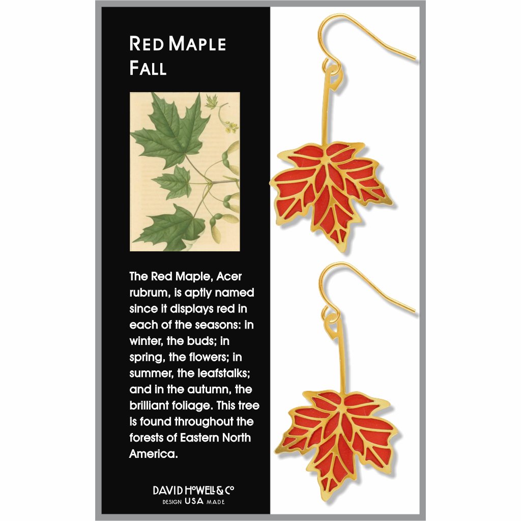 red-maple-fall-orange-red-enamel-earrings-photo-2