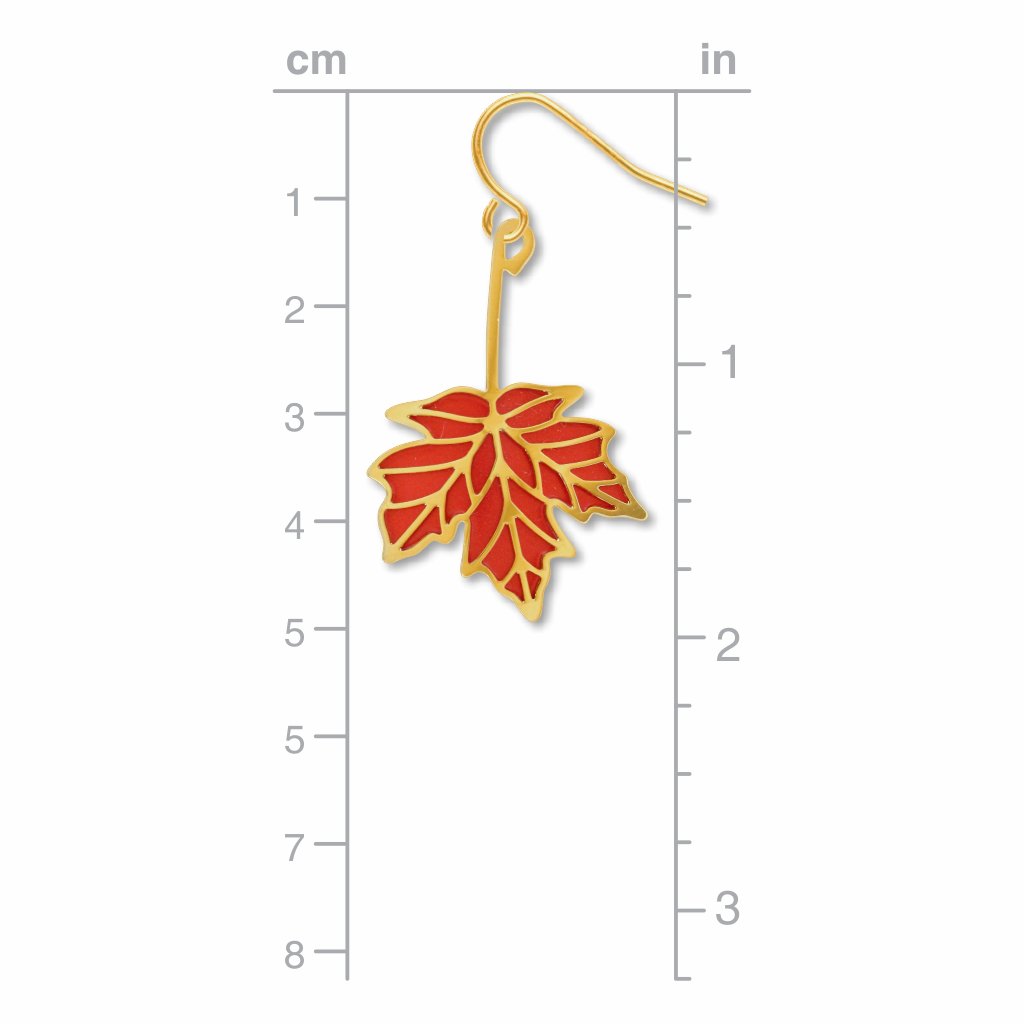 red-maple-fall-orange-red-enamel-earrings-photo-3