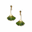 ginkgo-leaf-light-and-dark-green-enamel-earrings-photo