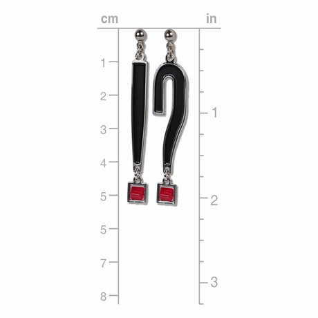 dada-red-bead-black-enamel-earrings-photo-3