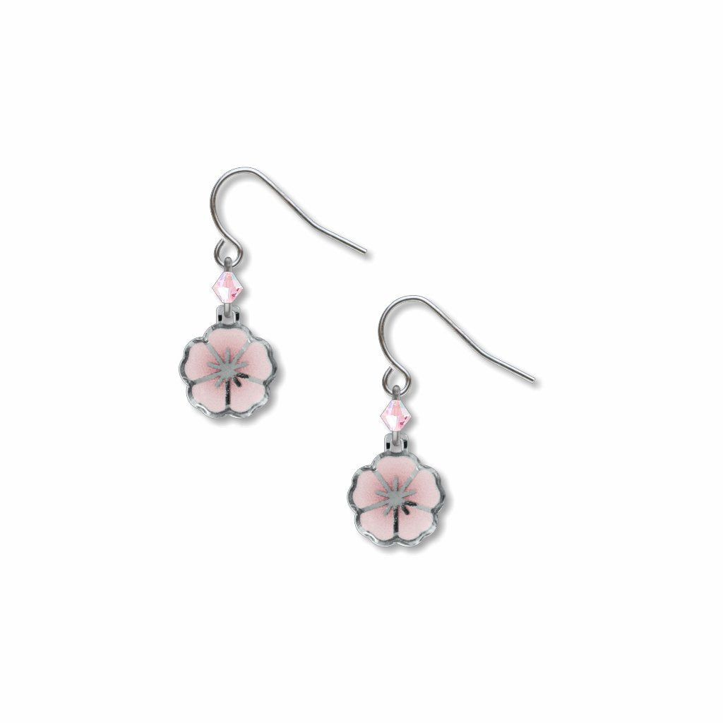 garden-cherry-blossoms-pink-bead-giclee-print-domed-earrings-photo
