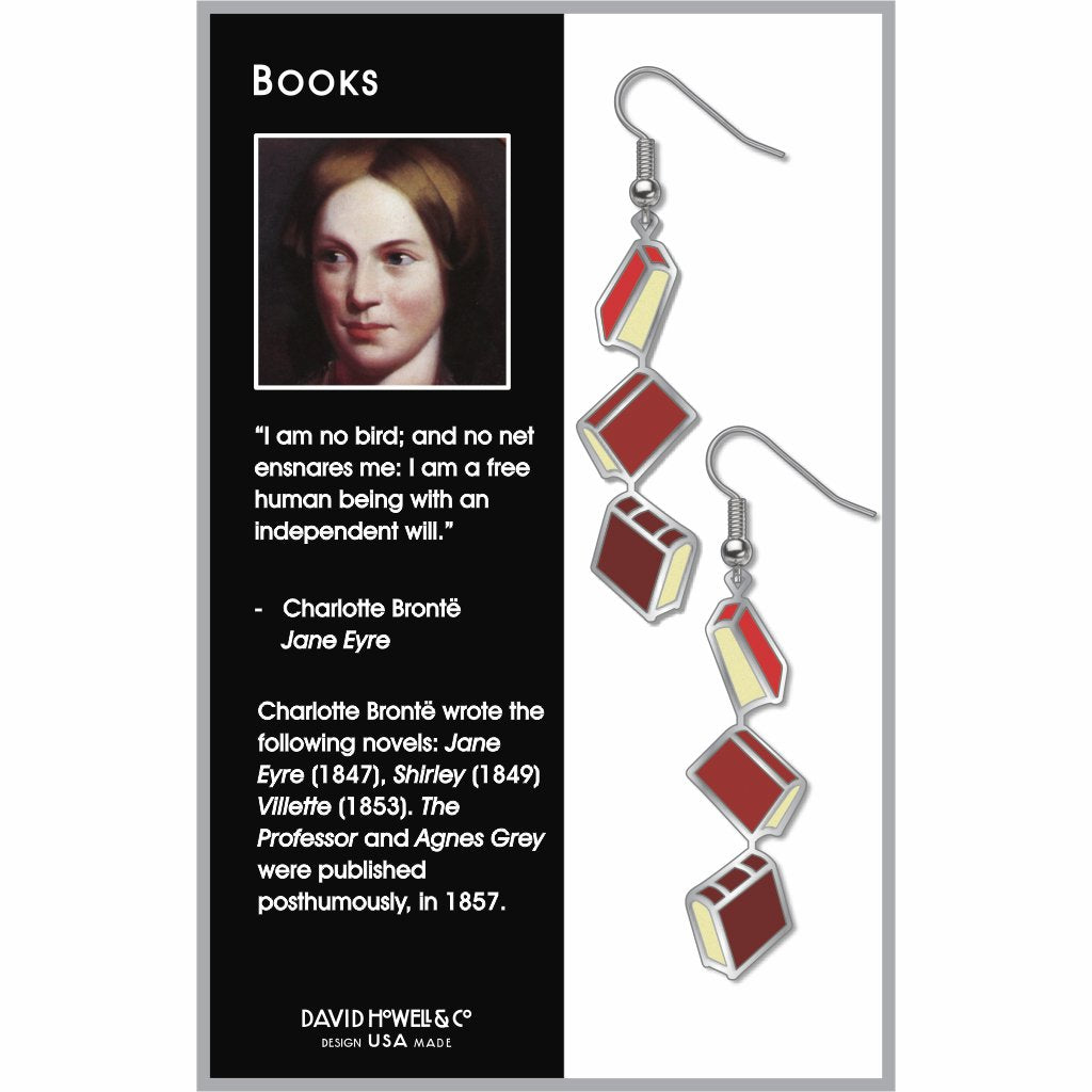 books-red-accents-earrings-photo-2