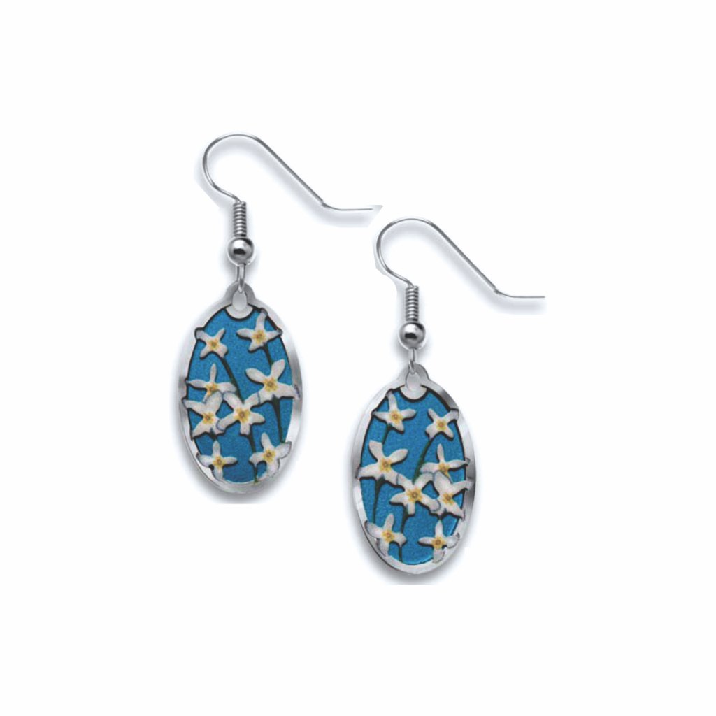 bluets-giclee-print-royal-blue-accent-earrings-photo