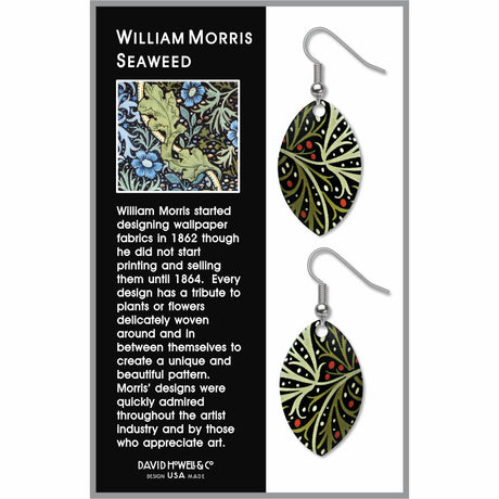 william-morris-seaweed-giclee-print-earrings-photo-2