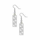 modernist-brick-screen-white-faux-pearls-earrings-photo