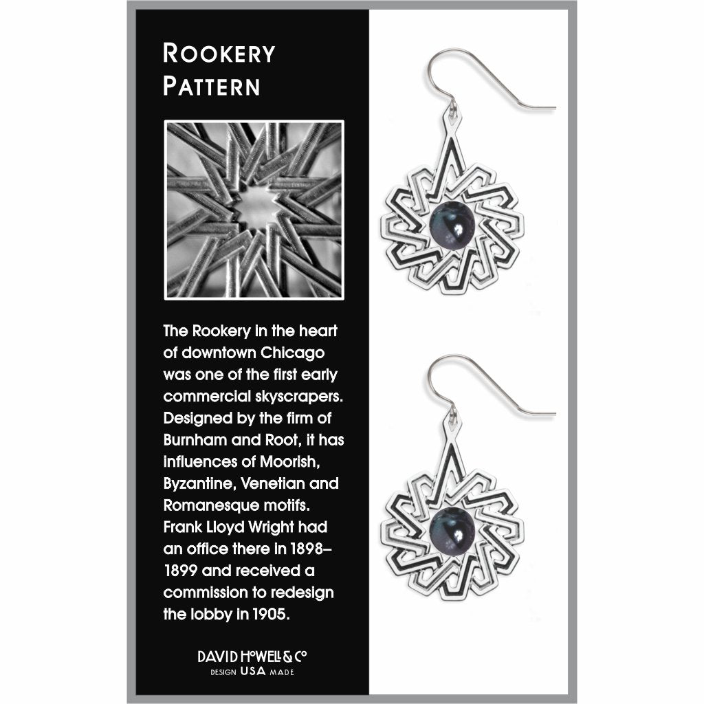 rookery-pattern-tahitian-black-faux-pearl-chrome-and-black-accents-earrings-photo-2