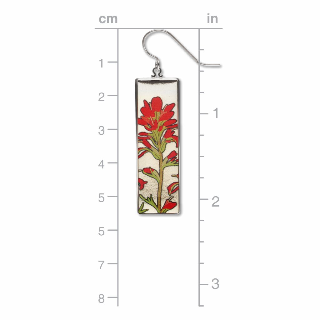 indian-paintbrush-giclee-print-domed-earrings-photo-3