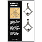 may-house-rug-detail-black-bead-chrome-enamel-earrings-photo-2