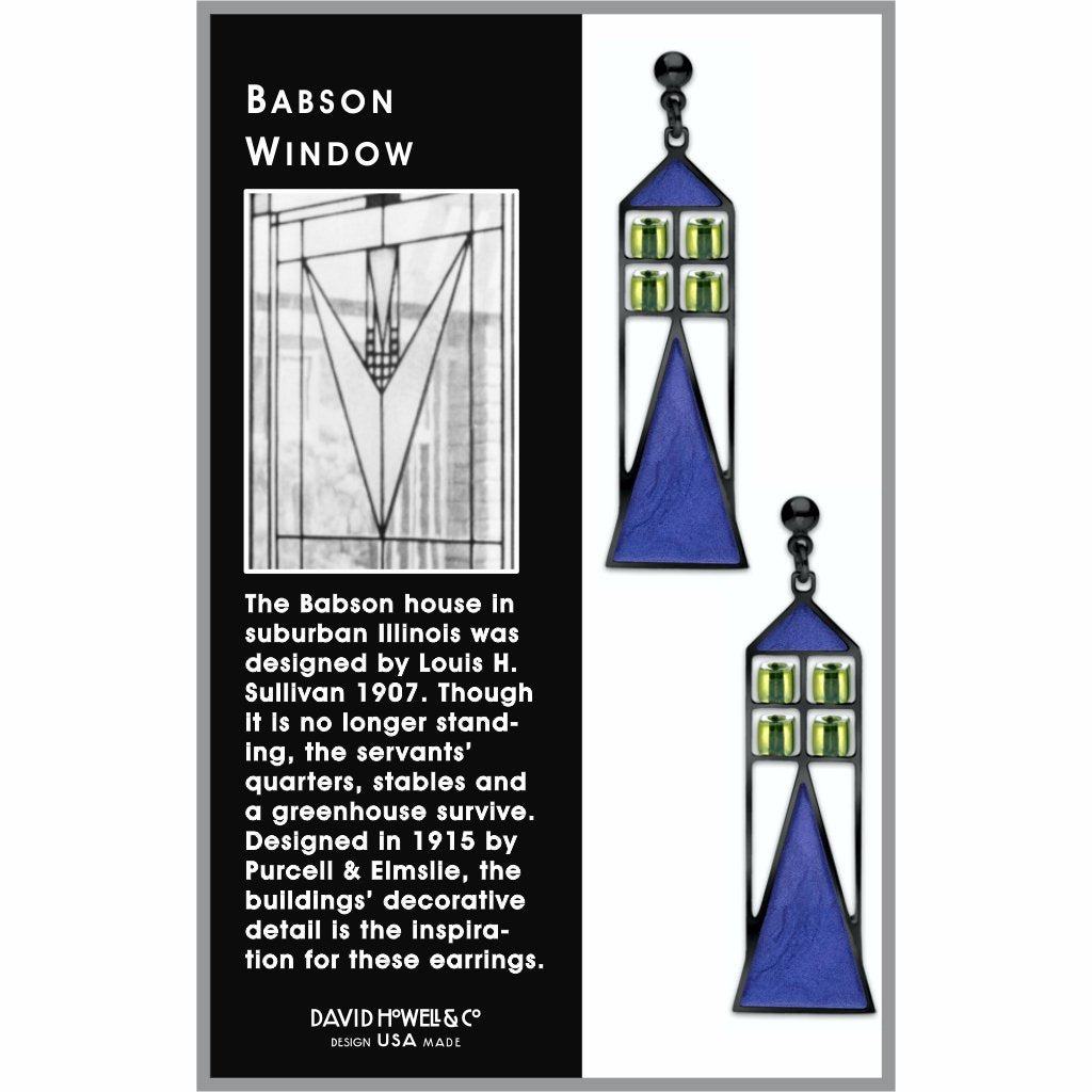 babson-window-pale-green-bead-twilight-blue-enamel-earrings-photo-2