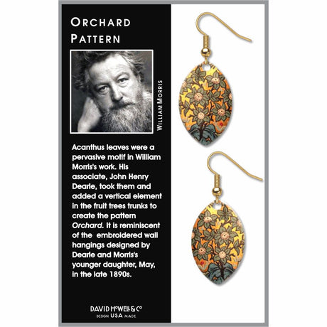 william-morris-orchard-pattern-giclee-print-faux-gilt-earrings-photo-2