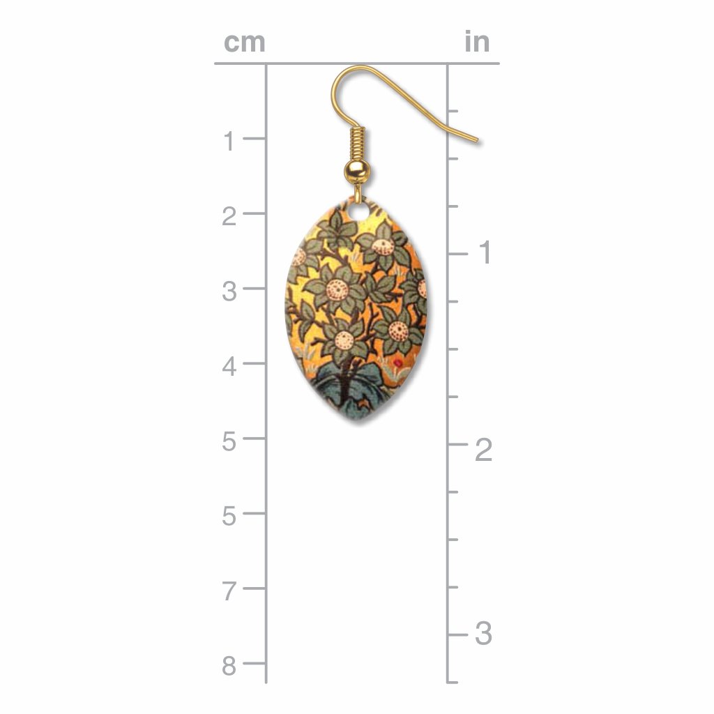 william-morris-orchard-pattern-giclee-print-faux-gilt-earrings-photo-3