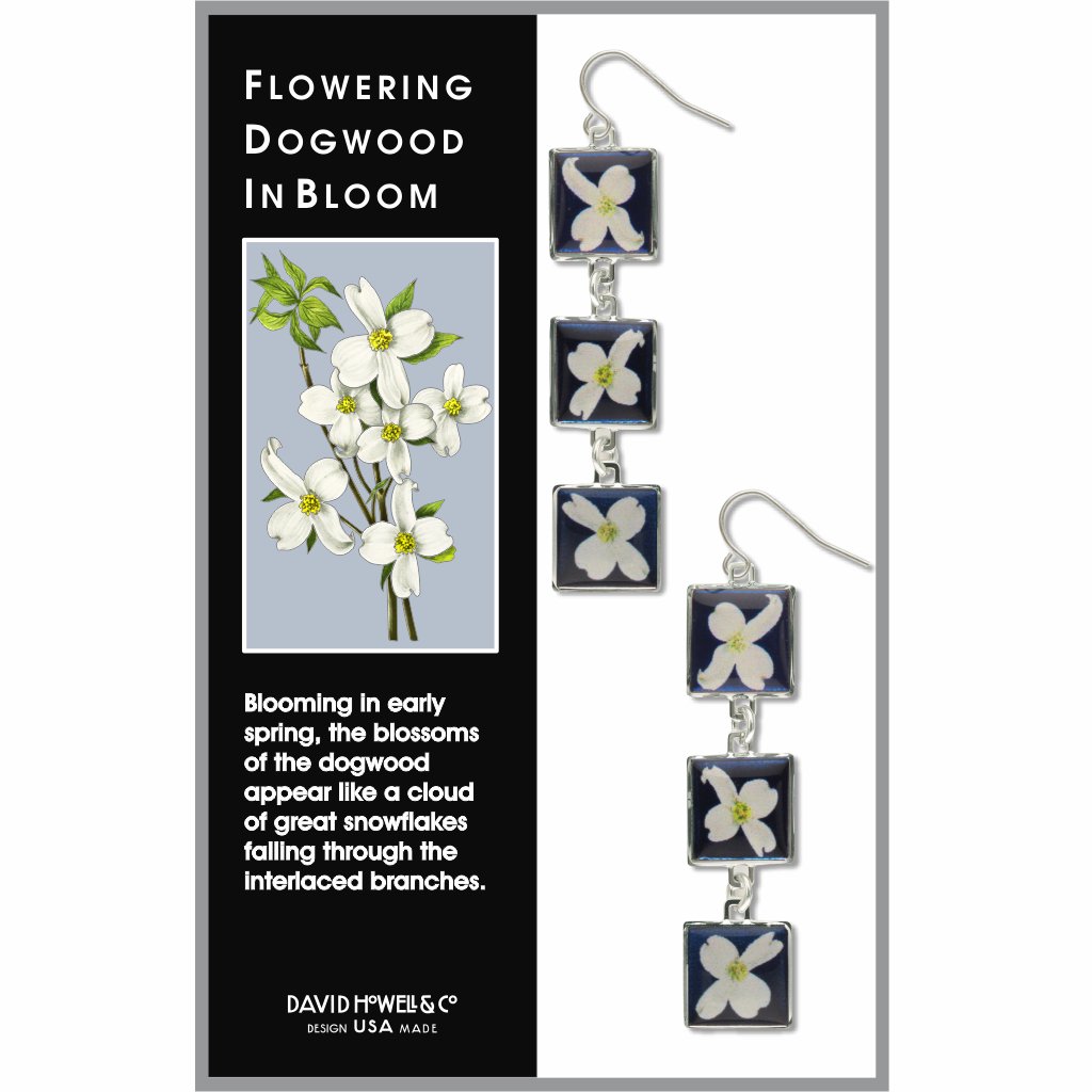 flowering-dogwood-in-bloom-giclee-print-domed-earrings-photo-2