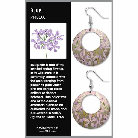 blue-phlox-giclee-print-faux-gilt-earrings-photo-2