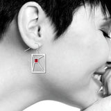 Windows Of Ronchamp Ruby Earrings