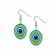 peacock-feather-royal-blue-bead--turquoise-accent-tan-accent-aqua-accent-earrings-photo