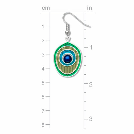 peacock-feather-royal-blue-bead--turquoise-accent-tan-accent-aqua-accent-earrings-photo-3