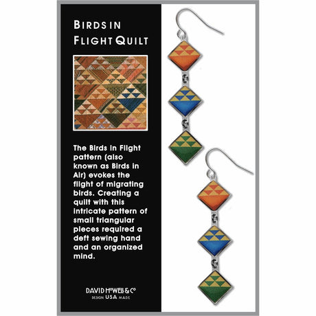 birds-in-flight-quilt-giclee-print-domed-earrings-photo-2