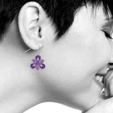 Crested Dwarf Iris Earrings