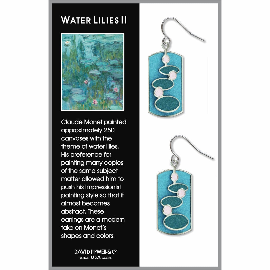 water-lilies-ii-light-giclee-print-earrings-photo-2