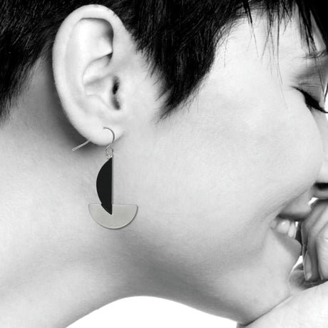 Segment Circles Abstract Earrings