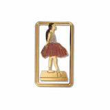 Little Dancer metal clip bookmark inspired by Edgar Degas’ 1881 sculpture Little Dancer, Aged Fourteen, featuring a graceful ballerina design.