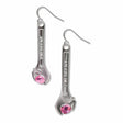 Wrenches for Wenches pink dangle earrings for the patriotic gift